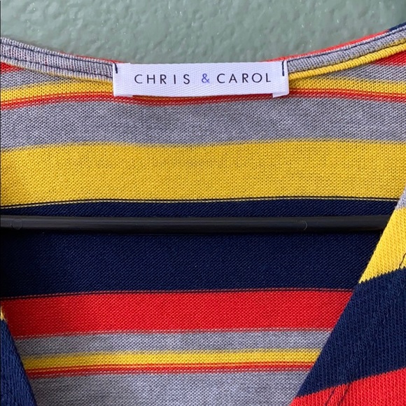 Striped wrap top - Picture 2 of 2